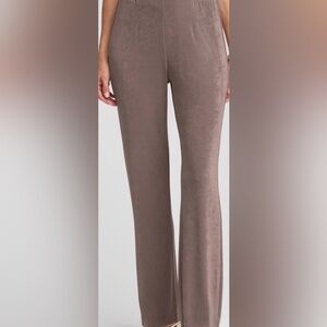 Size 1.5 Chico's Taupe Fabulously Slimming Straight Leg Pants with front pockets